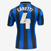 Javier Zanetti signiertes Inter Mailand Fußballtrikot – Heimtrikot 1998